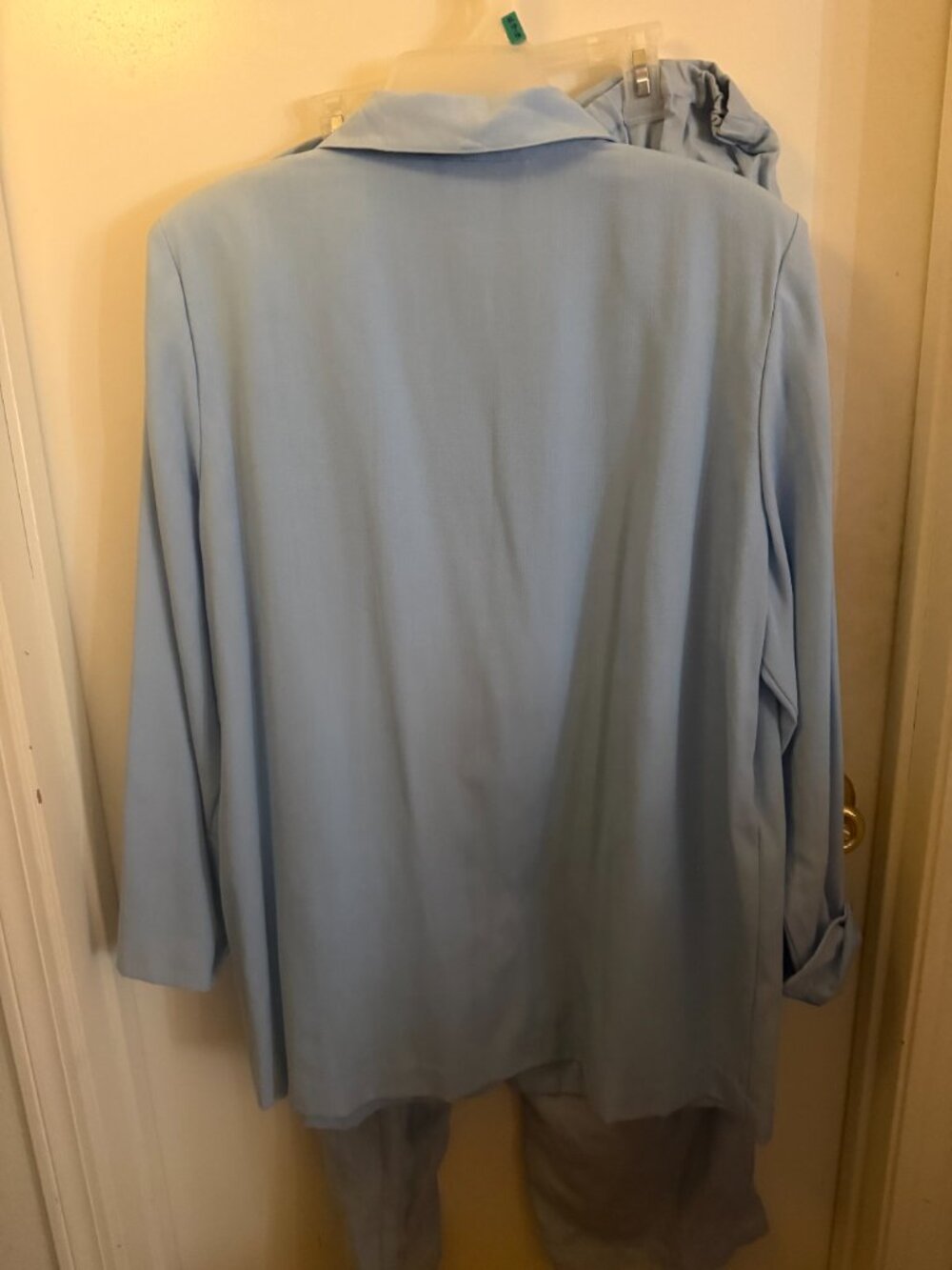 Sag Harbor Baby Blue Pantsuit W 16W (Blazer) Pants (1X) - Picture 7 of 7